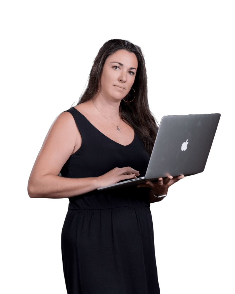 creative media hype holding computer